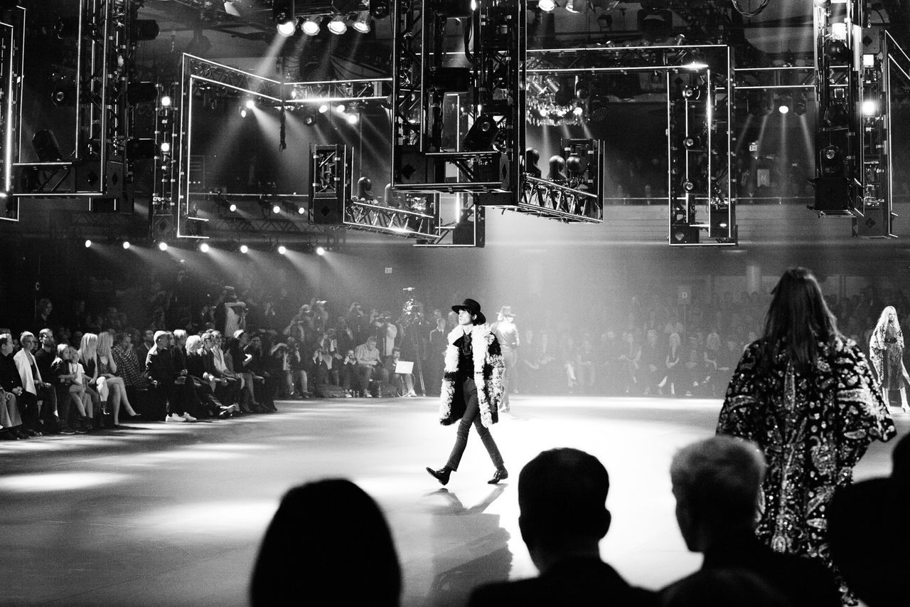 Professional event staging and production setup